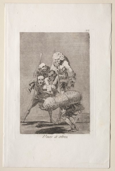 Caprichos: o que um faz ao outro de Francisco de Goya