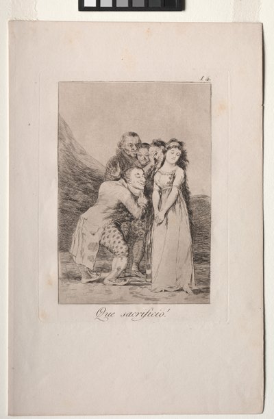Caprichos: Que sacrifício! de Francisco de Goya