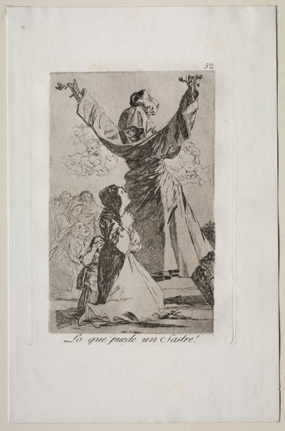 Caprichos: O que um alfaiate pode fazer! de Francisco de Goya