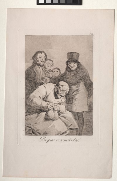 Caprichos: Por que escondê-los? de Francisco de Goya