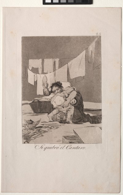 Caprichos: Sim, ele quebrou o pote. de Francisco de Goya