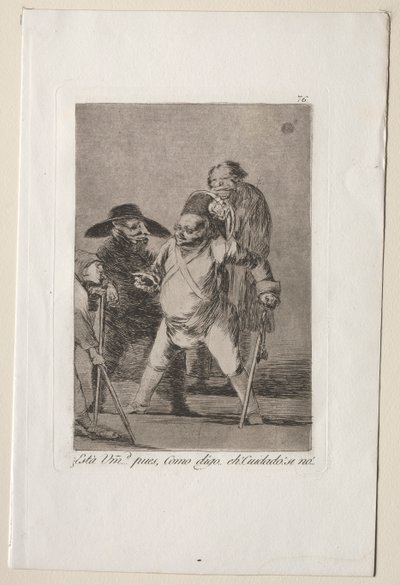 Caprichos: Você entende ... Bem, como eu digo ... eh! Tenha cuidado! De outra forma.... de Francisco de Goya