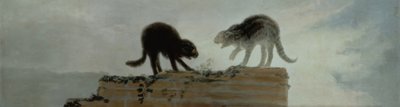 Gatos lutando de Francisco de Goya