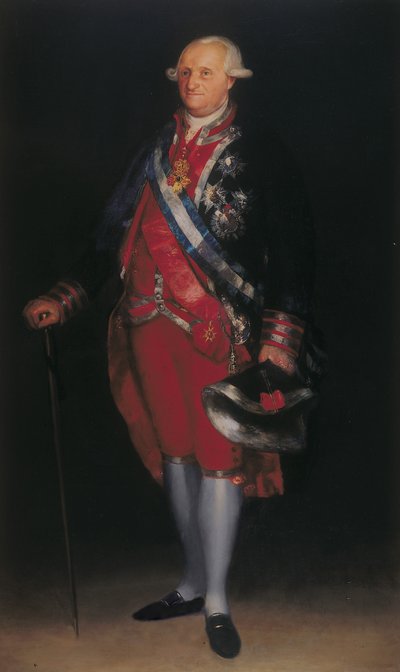 Carlos IV no uniforme do coronel das Guardias de Corps, 1800 de Francisco de Goya