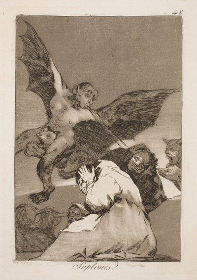 Eles sopram em seus ouvidos de Francisco de Goya