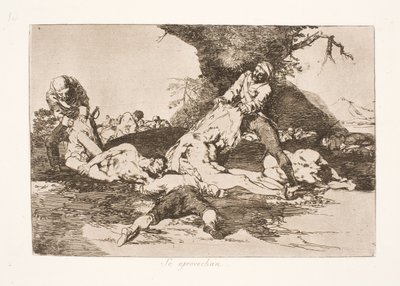 Eles se equipam (16) de Francisco de Goya