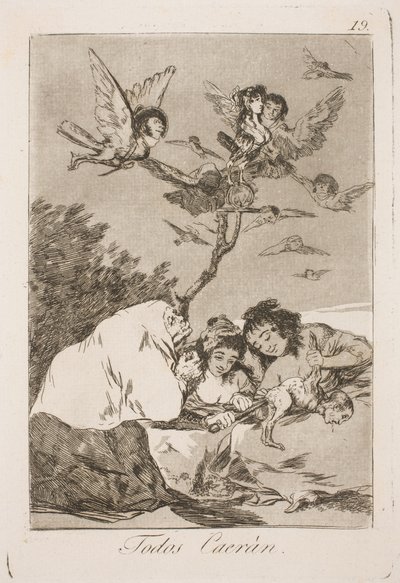 Todos eles vão cair de Francisco de Goya