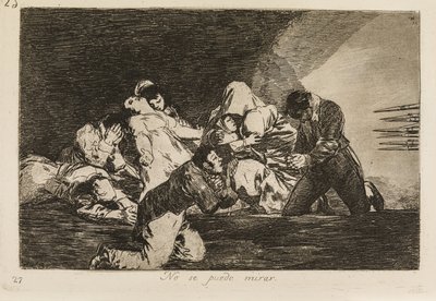 Não é para ver (26) de Francisco de Goya