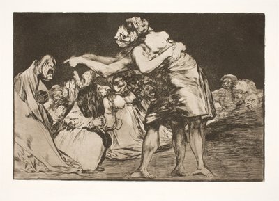 O casamento tolo (Aquela que quer se casar nunca perde a oportunidade de contar sobre isso) de Francisco de Goya