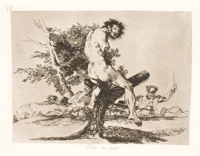 Isso é pior (37) de Francisco de Goya