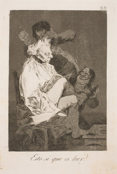 Isso se chama leitura de Francisco de Goya