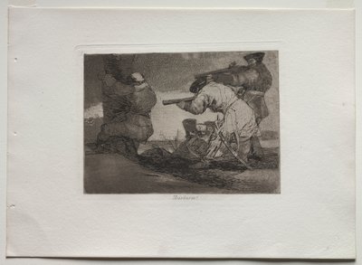 Desastres de Guerra: Bárbaros! de Francisco de Goya