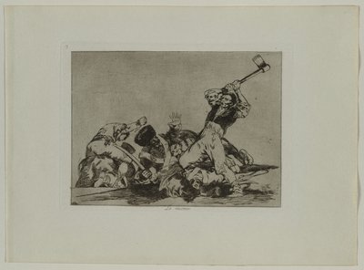 Desastres de guerra: Pl., 3, A mesma coisa, 1810-1813. de Francisco de Goya
