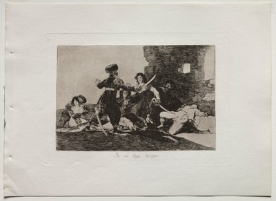 Desastres de guerra: não há tempo agora, 1810-20. de Francisco de Goya