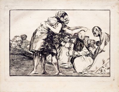 Loucura desordenada da série Los Disparates Follies, 1815-1819 de Francisco de Goya