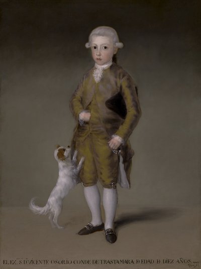 Dom Vicente Isabel Osório de Moscoso e Álvarez de Toledo, Conde de Trastámara, c.1787-88 de Francisco de Goya