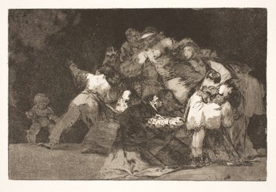 Loucura em geral (As garras do gato e as roupas do devoto / assim como o vício é muitas vezes vestido com os hábitos da virtude) de Francisco de Goya