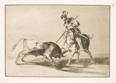 El Cid Campeador espeta outro touro de Francisco de Goya
