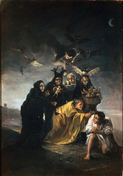 Exorcismo ou bruxas. Pintura de Francisco de GOYA Y LUCIENTES (1746-1828) de Francisco de Goya