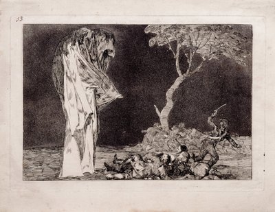 Loucura temível da série Los Disparates Follies, 1815-1819 de Francisco de Goya