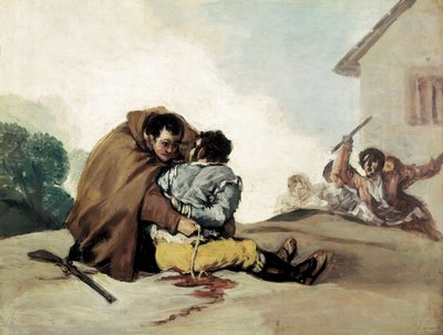 Frei Pedro Ata El Maragato com uma corda, pintura de Francisco de Goya de Francisco de Goya