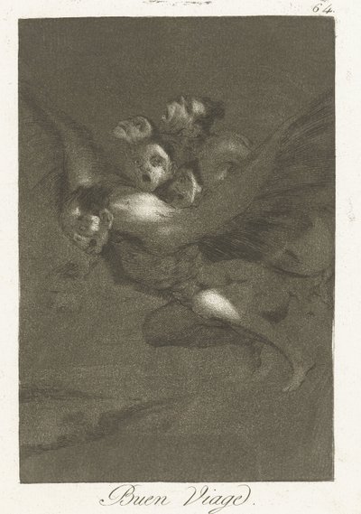 Goede reis
Buen Viage (título sobre o objecto)
Los Caprichos (título da série) de Francisco de Goya