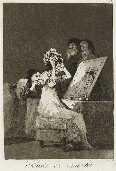 Até a morte, 1799 (gravura, drypoint e aquatinta) de Francisco de Goya