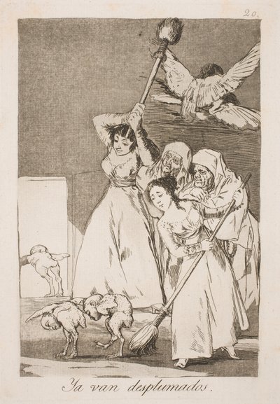 Aqui eles são depenados por todas as penas de Francisco de Goya