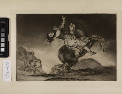 The Horse Kidnapper (Uma mulher e um cavalo, deixe alguém domá-los) de Francisco de Goya
