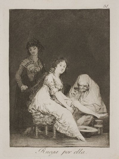 Ela reza por ela de Francisco de Goya