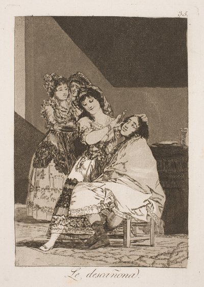 Ela esfola ele de Francisco de Goya