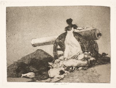 Que heroísmo! (7) de Francisco de Goya