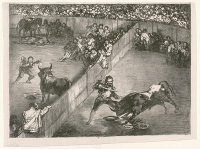 [Os Taureaux de Bordéus: A divisão da liderança] de Francisco de Goya