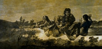 "Les moires" (les Parques) Atropos (The Fates) Peinture de Francisco Goya (1746-1828) 1820-1823 Dim 123x266 cm Museo del Prado, Madrid de Francisco de Goya