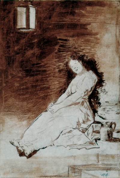 Los Caprichos: "Porque Ela Era Susceptível" de Francisco de Goya