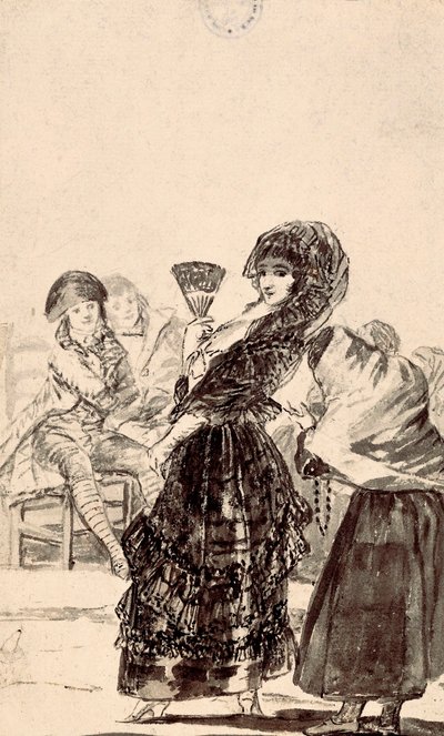Los caprichos: "Que Deus a perdoe, ela era sua mãe". de Francisco de Goya
