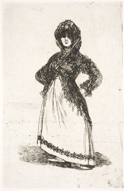 Maja, de pé de Francisco de Goya