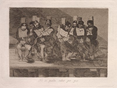 Não posso dizer por que (Não se pode dizer por quê) de Francisco de Goya