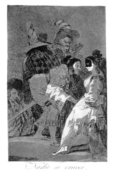 Ninguém se conhece, 1799 de Francisco de Goya