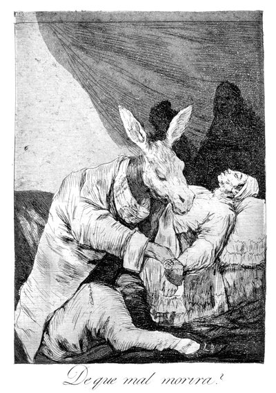 Do que doente ele morre, 1799 de Francisco de Goya