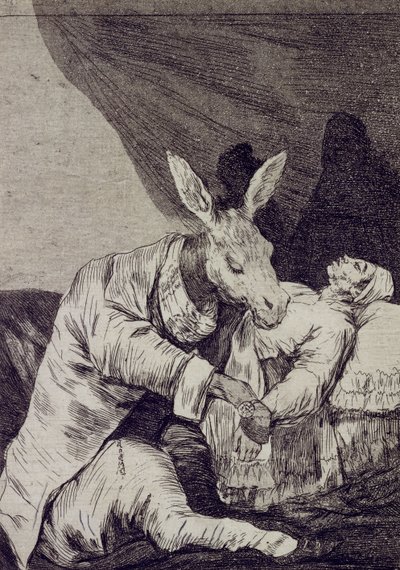 De que mal ele morrerá Capricho No 40 de Francisco de Goya