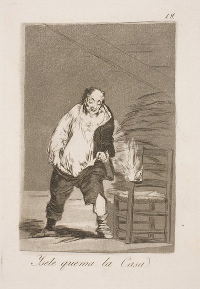 E eles queimam sua casa de Francisco de Goya