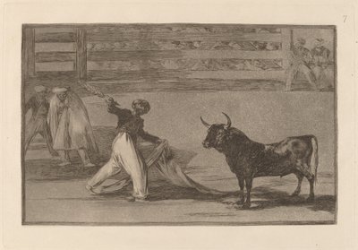 Origem dos arpões ou banderillas (Origem dos Arpões ou Banderillas) de Francisco de Goya