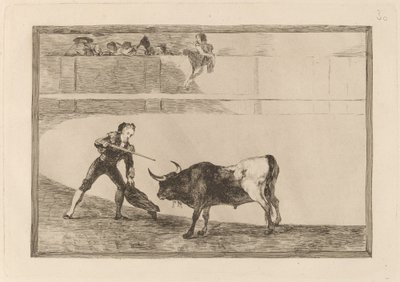 Pedro Romero Matando o Touro Parado de Francisco de Goya