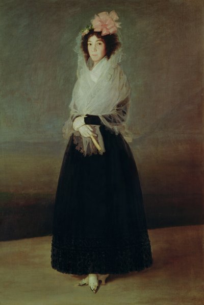 Retrato da Condessa de Carpio (1757-95) Marquesa de la Solana, c.1793 de Francisco de Goya