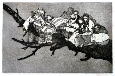 Sonho ridículo, 1819-1823 de Francisco de Goya