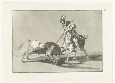 Rodrigo Díaz de Vivar verwondt een stier
El Cid Campeador a lançar outro touro
Stierenvechten (título da série)
Tourada (título da série) de Francisco de Goya