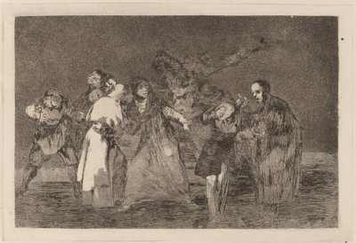 Eles curam facadas, mas não palavrões (feridas curam mais rápido que palavras apressadas) de Francisco de Goya