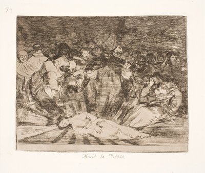A verdade está morta (79) de Francisco de Goya