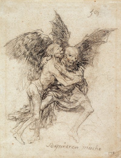 Se quieren mucho (Eles se amam muito) de Francisco de Goya
